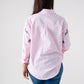 Kiera Multi Embroidered Shirt In Pink