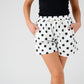 Kiera Polka Dot Shorts In Monochrome