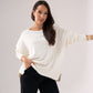 Kiera Round Neck Jumper In Cream