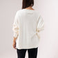 Kiera Round Neck Jumper In Cream