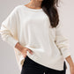 Kiera Round Neck Jumper In Cream
