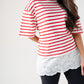 Kiera Stripe T-Shirt In Red