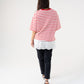 Kiera Stripe T-Shirt In Red