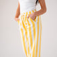Kiera Striped Trousers In Yellow Mix