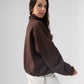 Kiera Tennis Half Zip In Chocolate