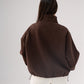 Kiera Tennis Half Zip In Chocolate