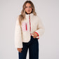 Kiera Textured Jacket In Cream