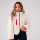 Kiera Textured Jacket In Cream