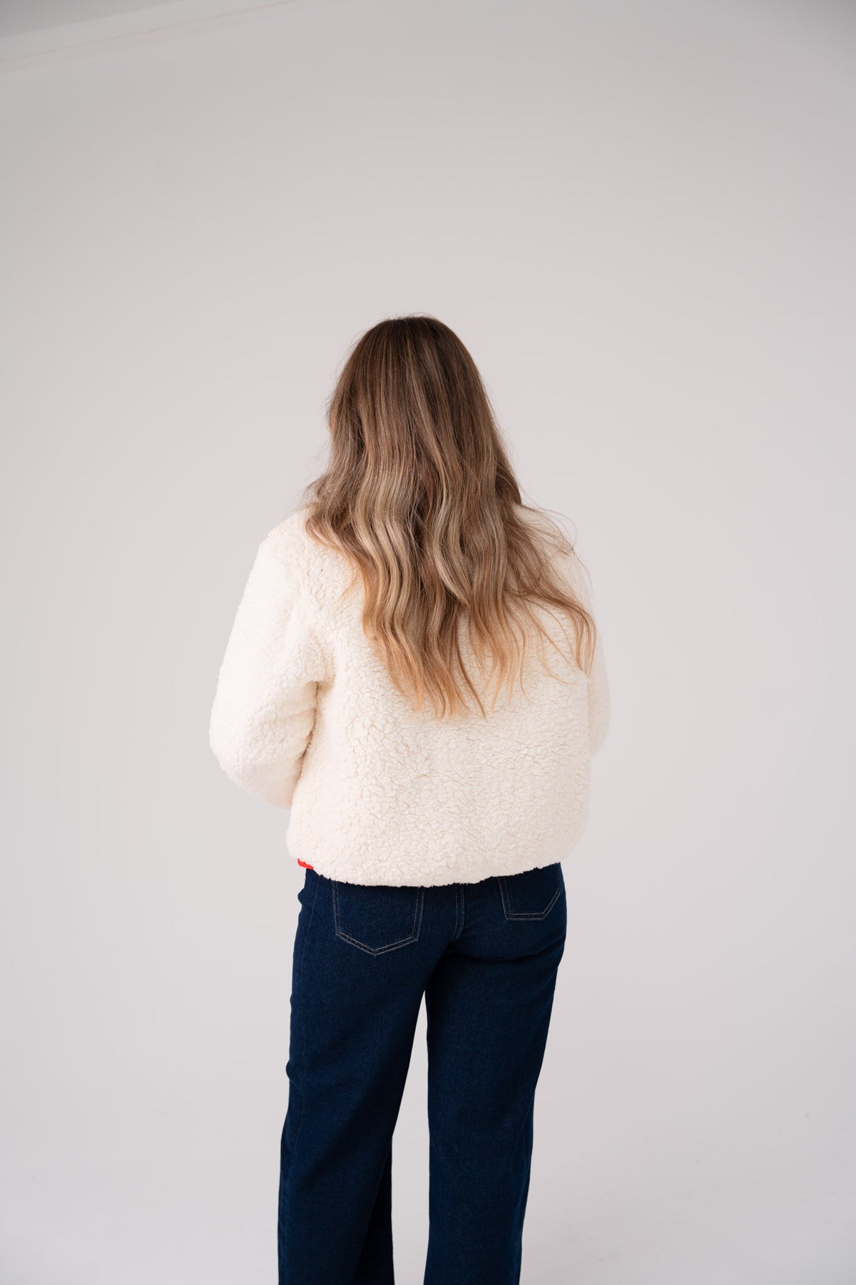 Kiera Textured Jacket In Cream