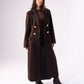 Love Laura Structured Coat In Chocolate