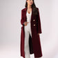 Love Laura Structured Coat In Bordeaux