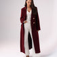 Love Laura Structured Coat In Bordeaux