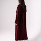 Love Laura Structured Coat In Bordeaux