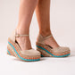 Lauren Wedges In Beige Multi