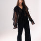 Leah Lace Blouse In Black
