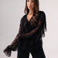Leah Lace Blouse In Black