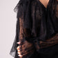Leah Lace Blouse In Black