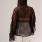 Leah Lace Blouse In Chocolate