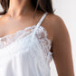 Leah Lace Trim Cami In White