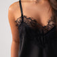 Leah Lace Trim Cami In Black