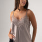 Leah Lace Trim Cami In Bronze