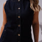 Lila Sleeveless Denim Dress In Dark Wash