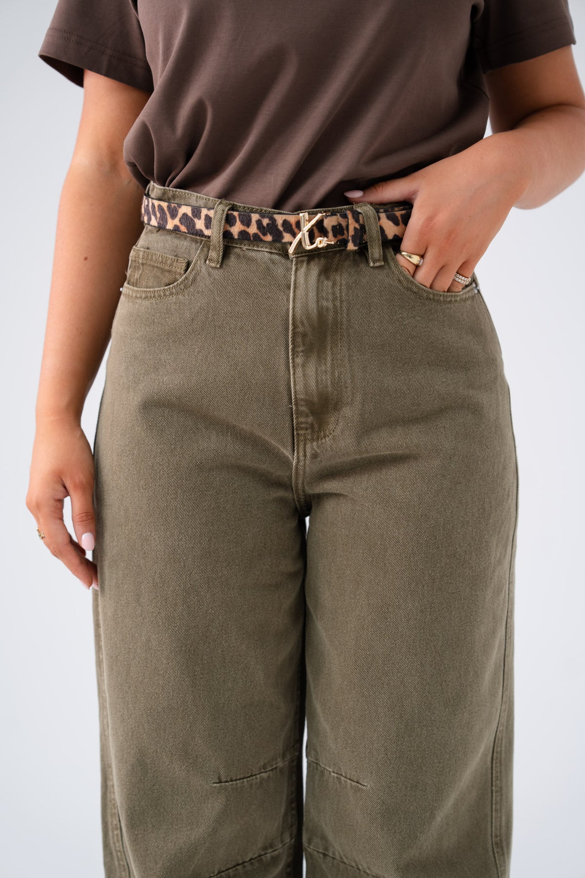 Love Laura Barrell Jeans In Olive