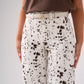 Love Laura Leopard Jeans In White