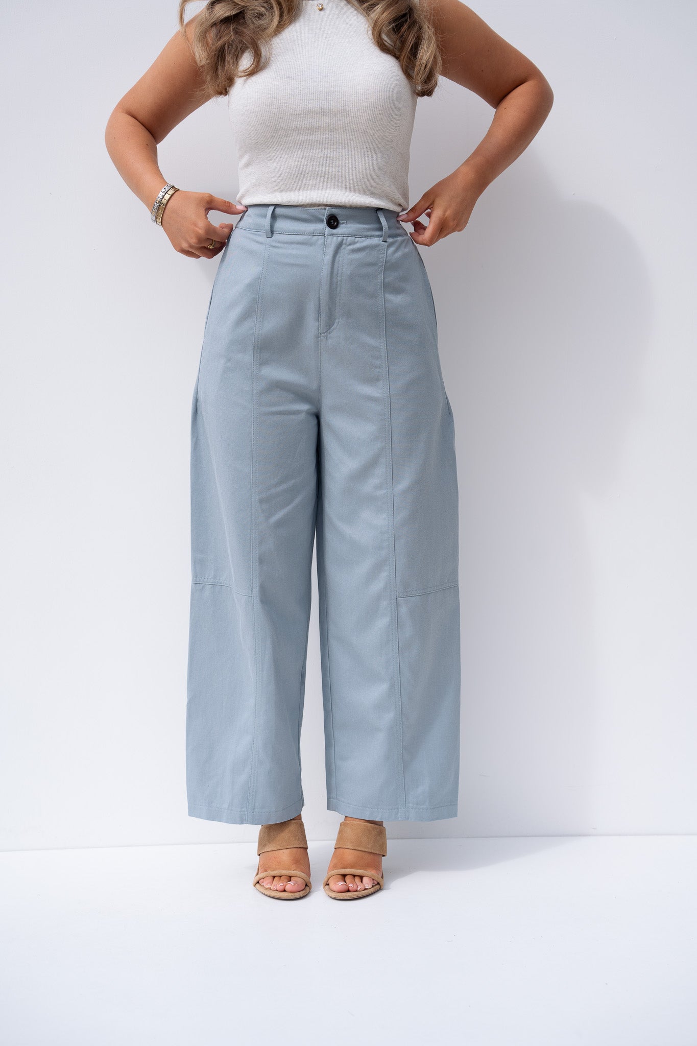 Love Laura Summer Trousers In Blue