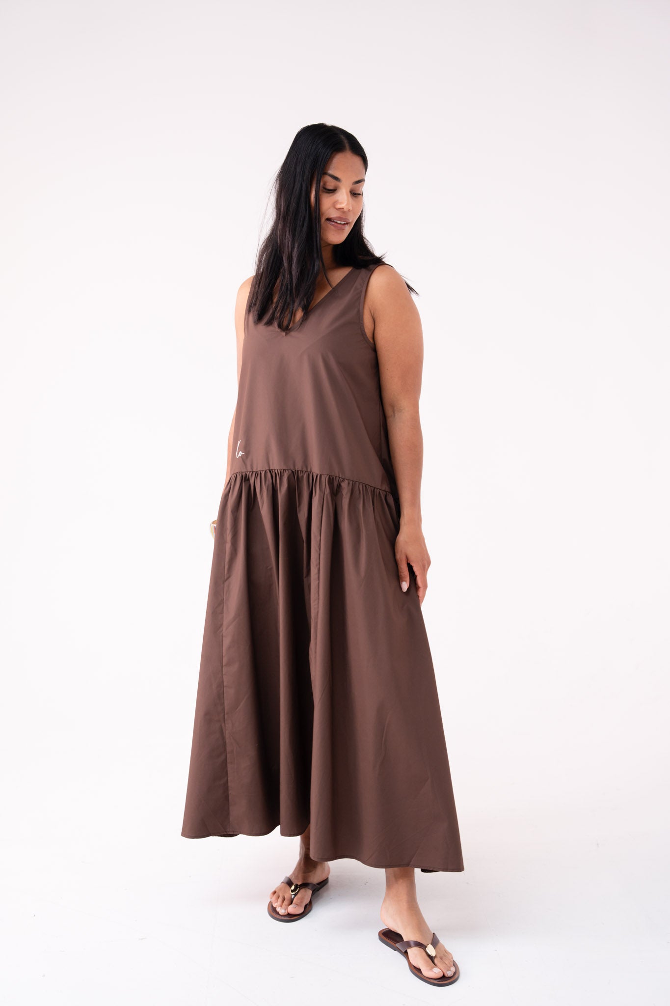 Love Laura Summer Maxi Dress In Chocolate