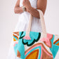 Love Laura Embroidered Tote Bag In Multi