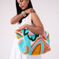 Love Laura Embroidered Tote Bag In Multi