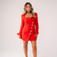 Love Laura Blazer Dress In Red