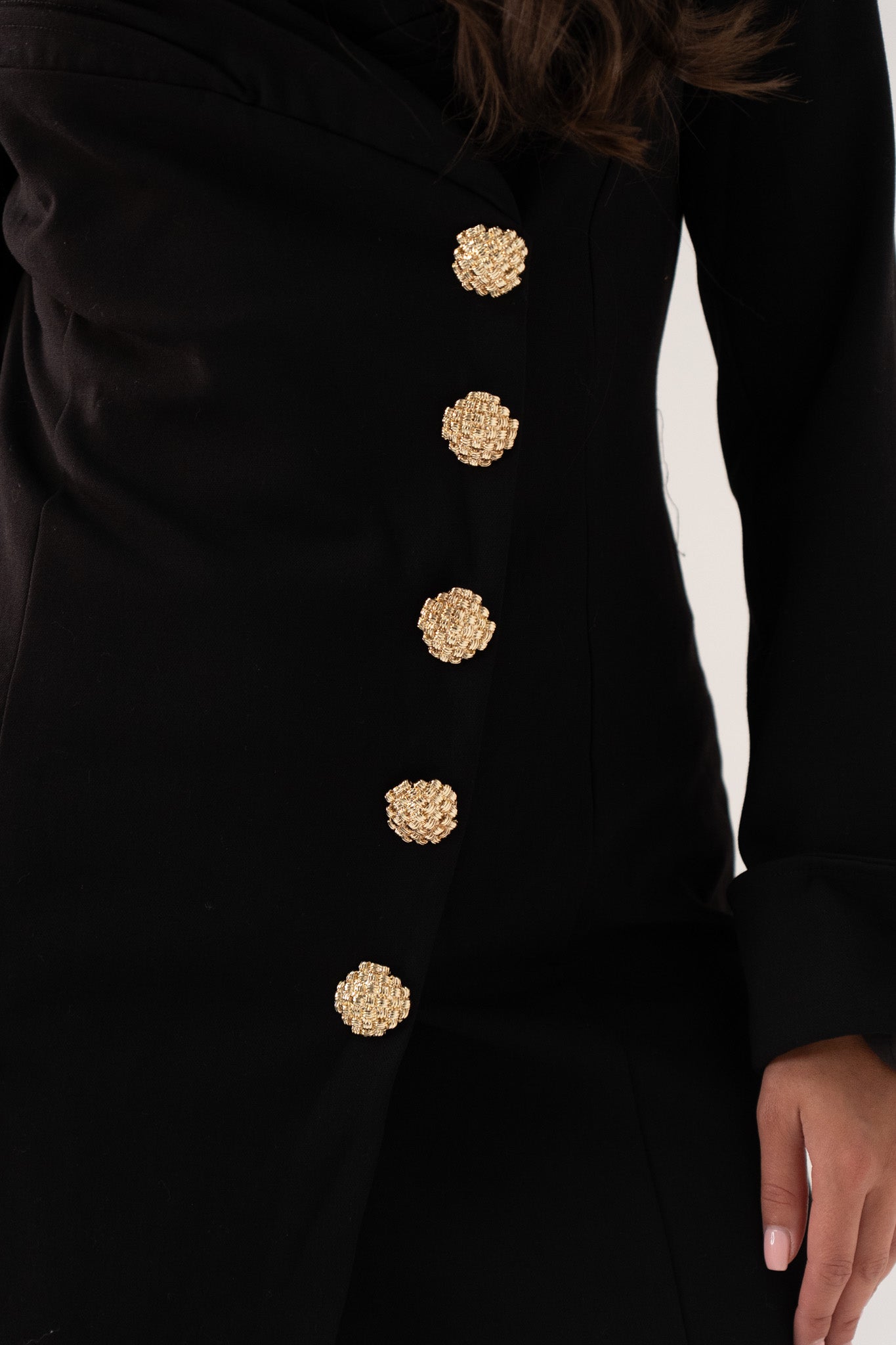 Love Laura Blazer Dress In Black