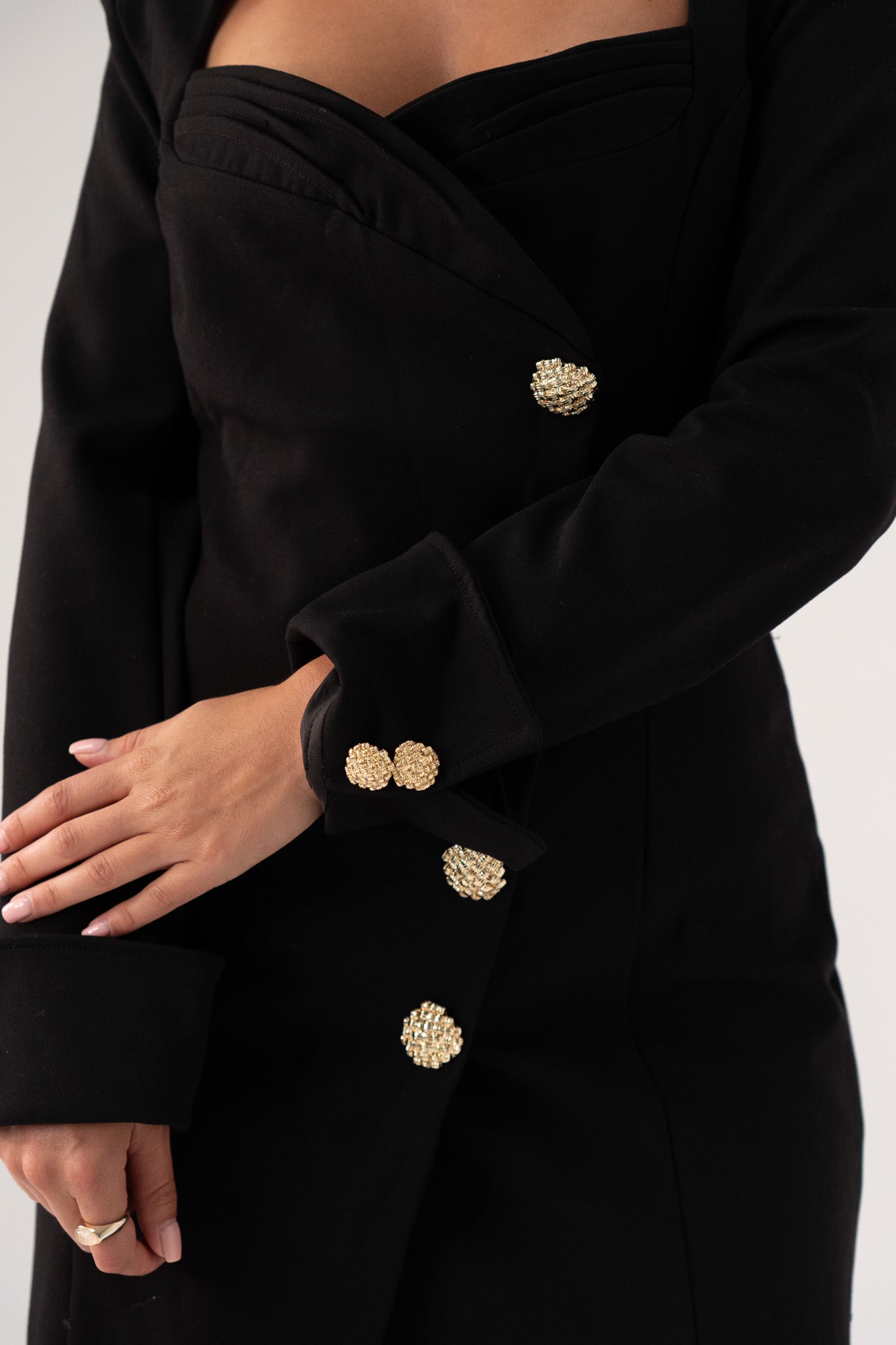 Love Laura Blazer Dress In Black