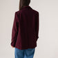 Love Laura Blazer In Burgundy