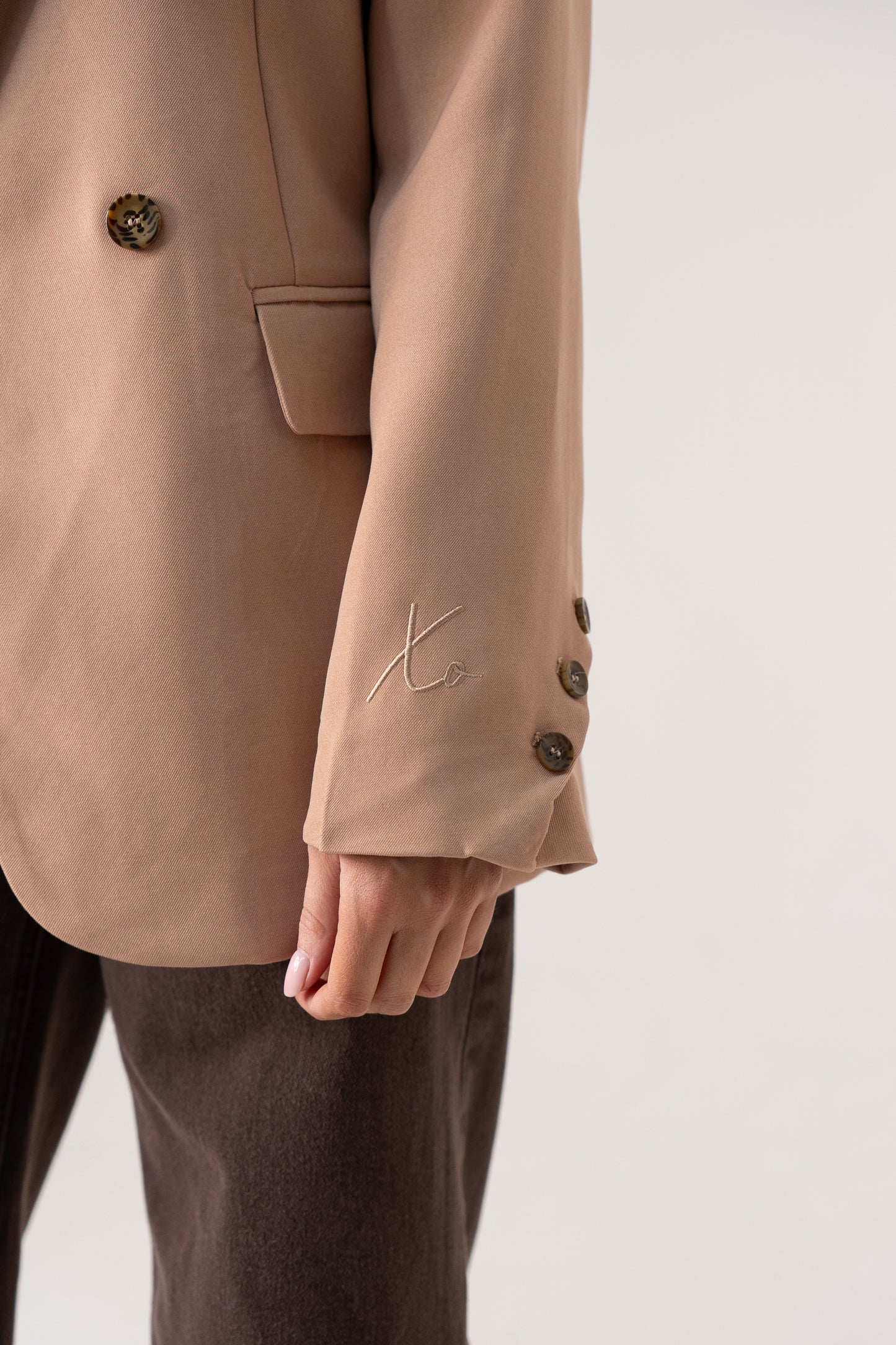 Love Laura Blazer In Camel