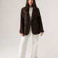 Love Laura Blazer In Brown