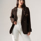 Love Laura Blazer In Brown