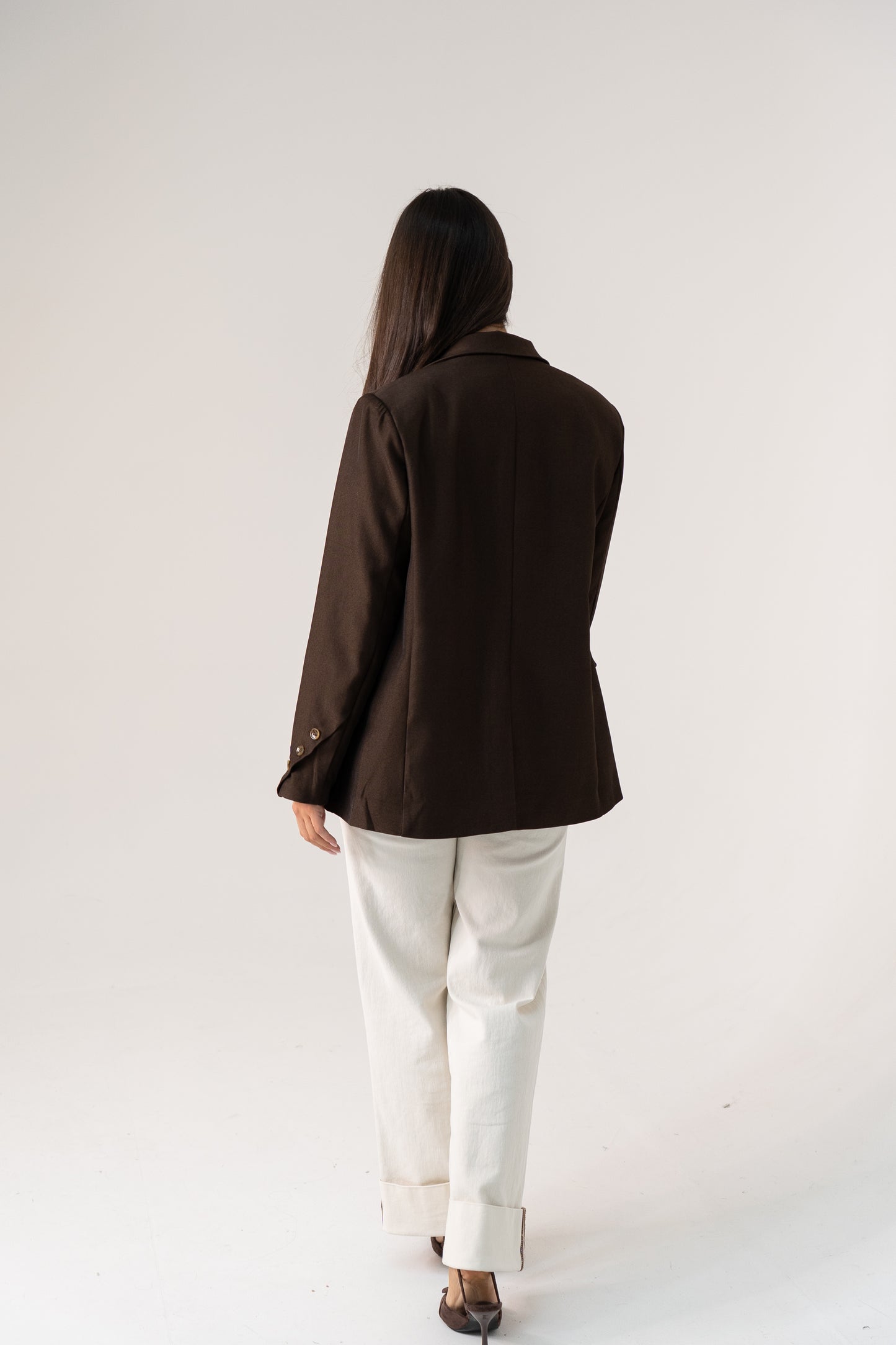 Love Laura Blazer In Brown