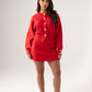 Love Laura Knit Skirt In Red