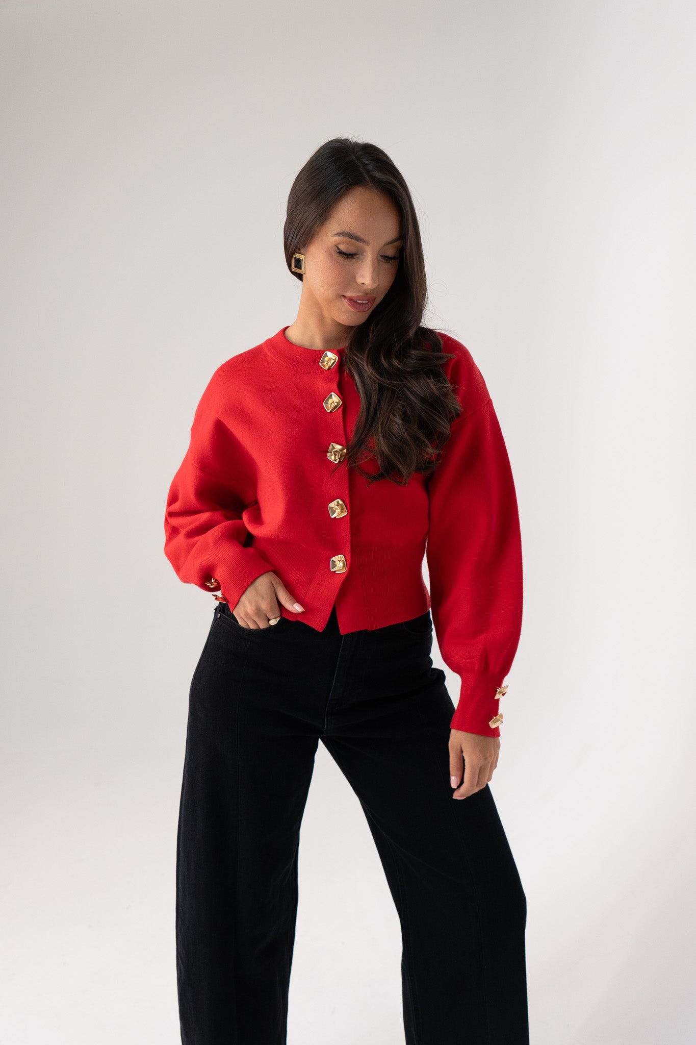 Love Laura Cardigan In Red