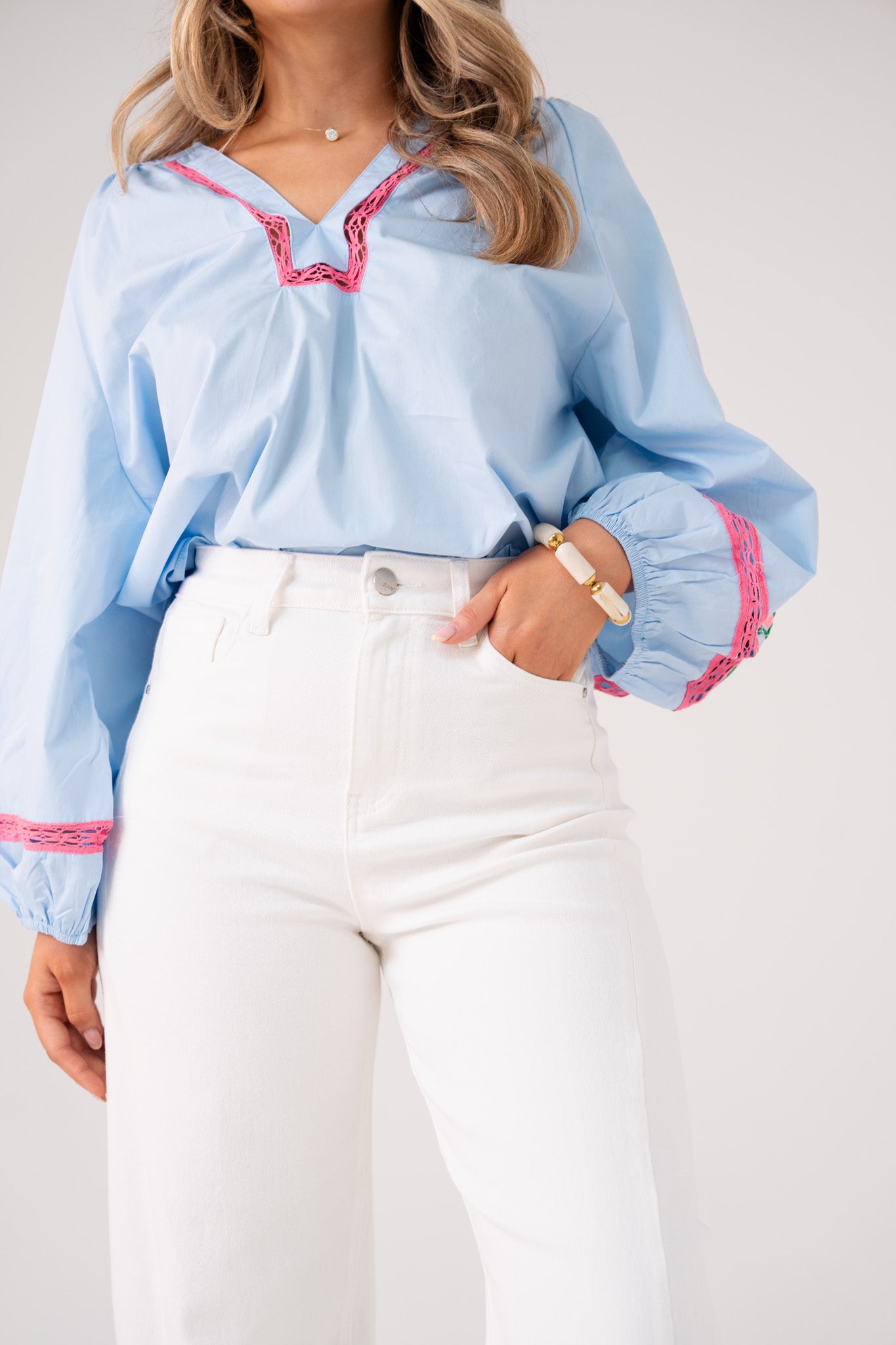 Love Laura Carrot Barrell Jeans In White
