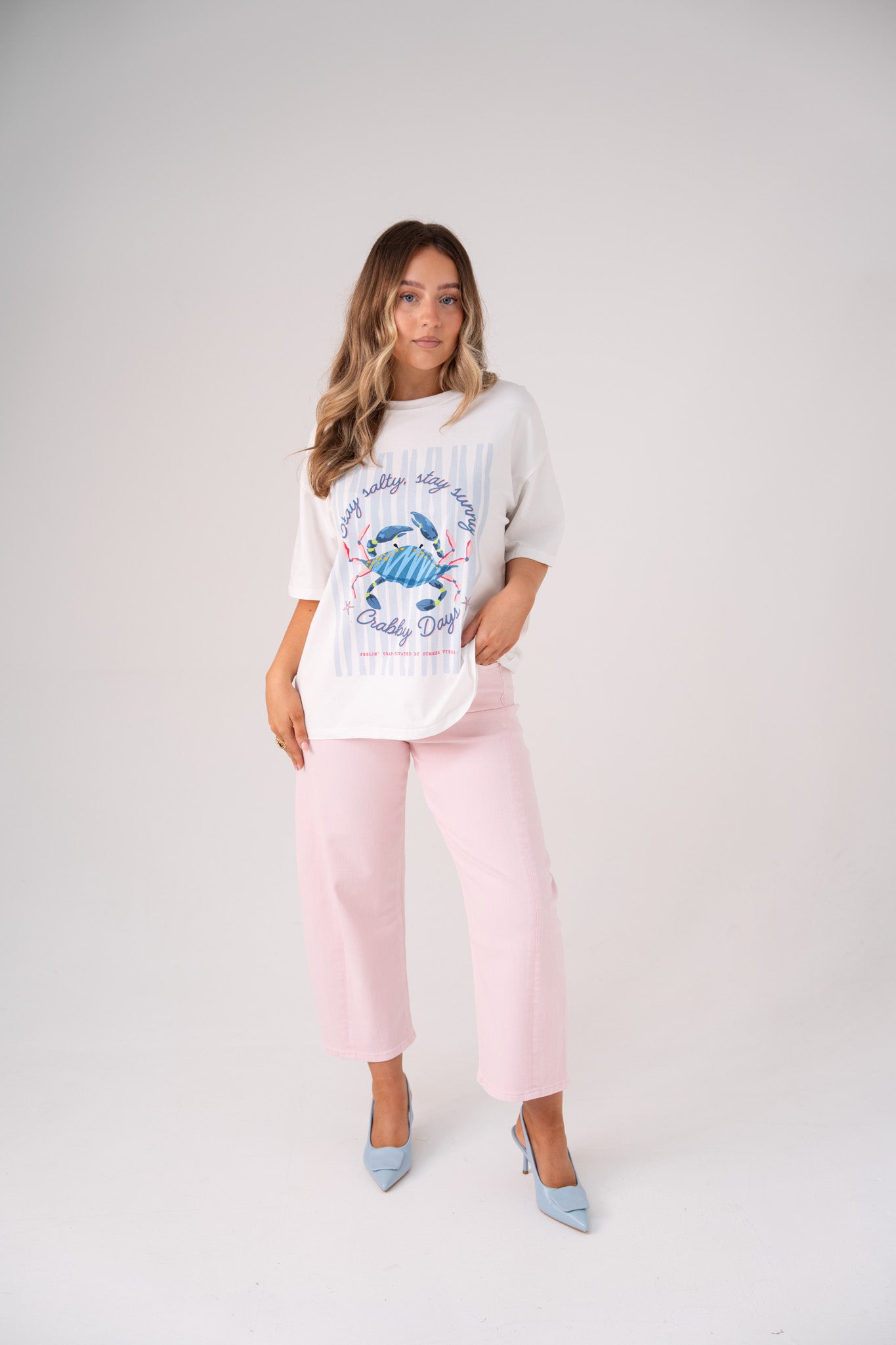 Love Laura Carrot Barrell Jeans In Pink