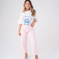 Love Laura Carrot Barrell Jeans In Pink