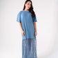Love Laura Contrast T-Shirt Dress In Blue