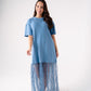 Love Laura Contrast T-Shirt Dress In Blue