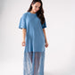 Love Laura Contrast T-Shirt Dress In Blue