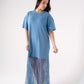 Love Laura Contrast T-Shirt Dress In Blue