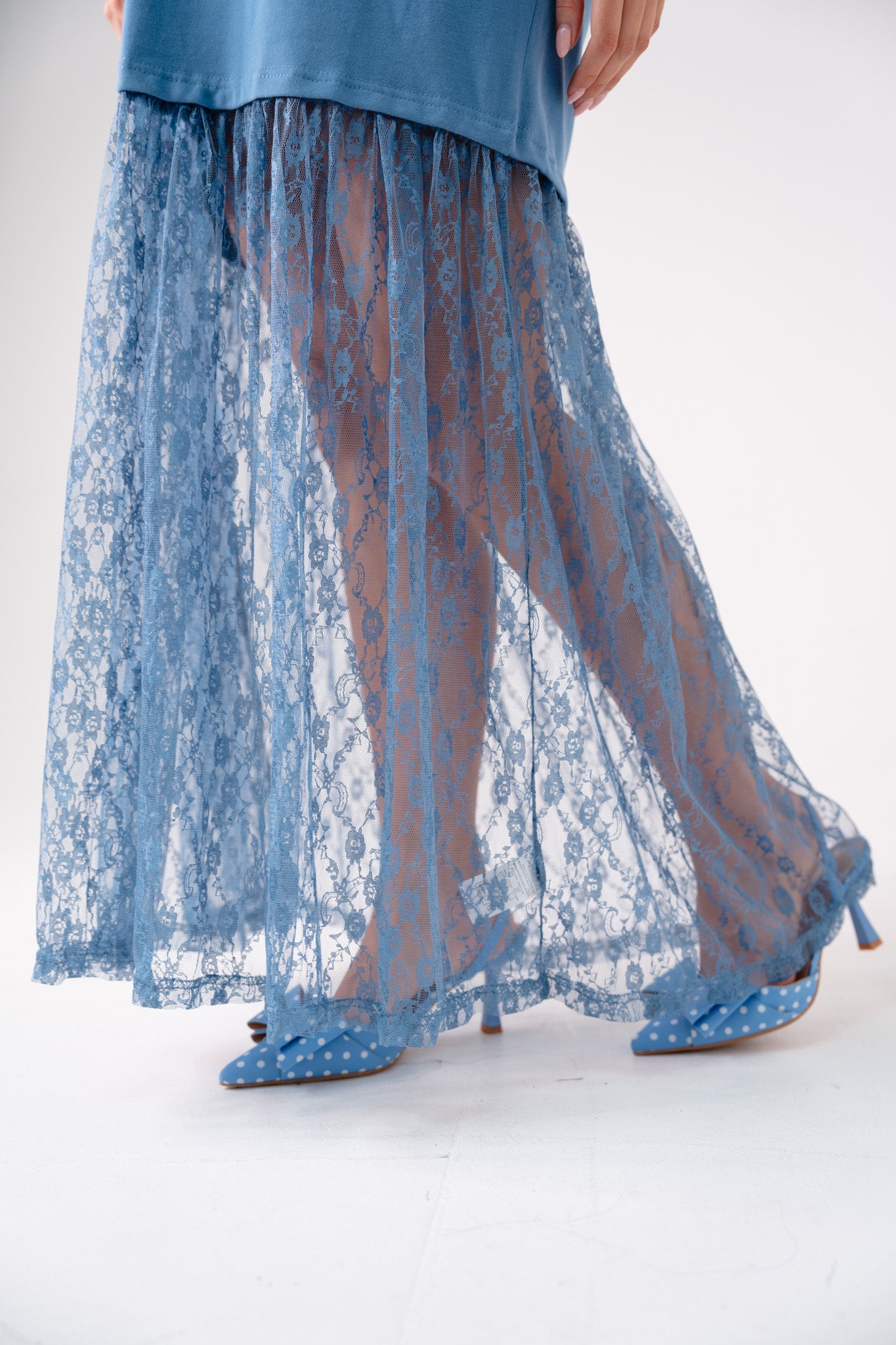 Love Laura Contrast T-Shirt Dress In Blue